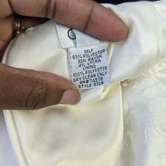 Cache Mini Skirt 6 Lace Embroidered White - Picture 10 of 12